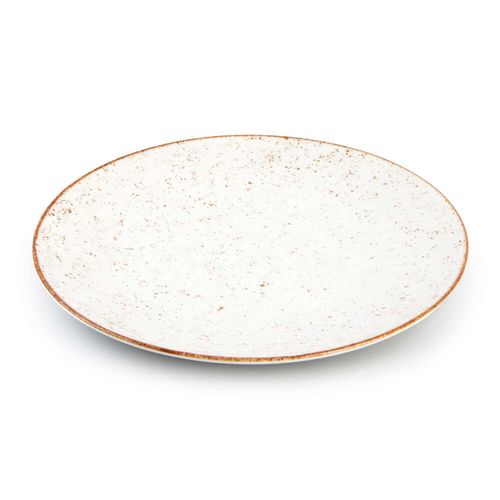 Prato Raso Rústico Marrom Porcelana Tramontina 25cm