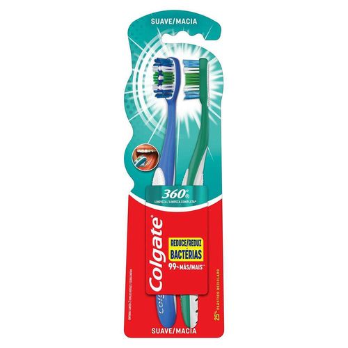 Escova Dental Colgate 360 Macia Leve 2 Pague 1 Unidade