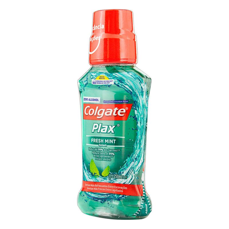 Enxaguante-Bucal-Anticarie-Zero-Alcool-Fresh-Mint-Colgate-Plax-250ml