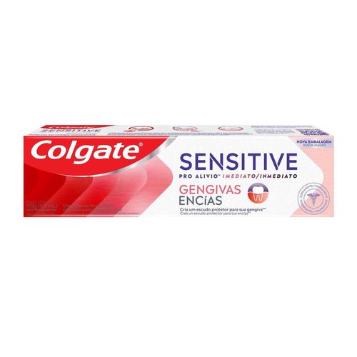 Creme Dental Colgate Sensitive Pro-Alívio Imediato Gengivas Caixa 90g