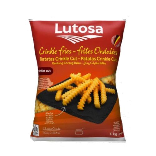 Batata Congelada Belga Lutosa Ondulada 1kg