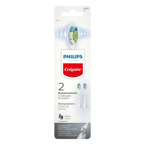 Refil Escova Dental Elétrica Branqueadora Colgate + Philips 2 Unidades