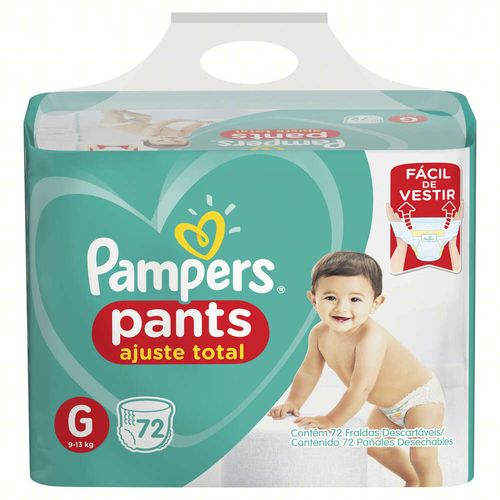 Fralda Descartável Infantil Pants Pampers G Pacote 72 Unidades