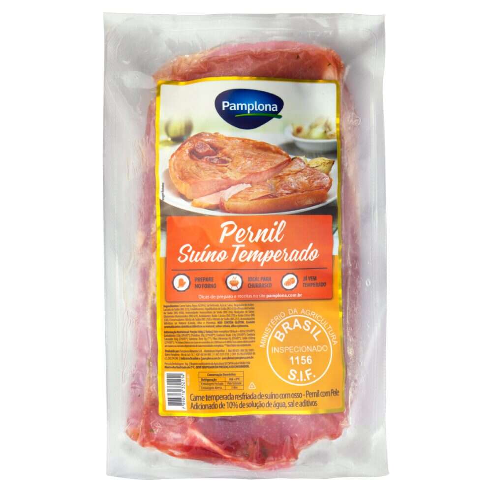 Pernil Suíno Temperado A Vácuo 1,2kg