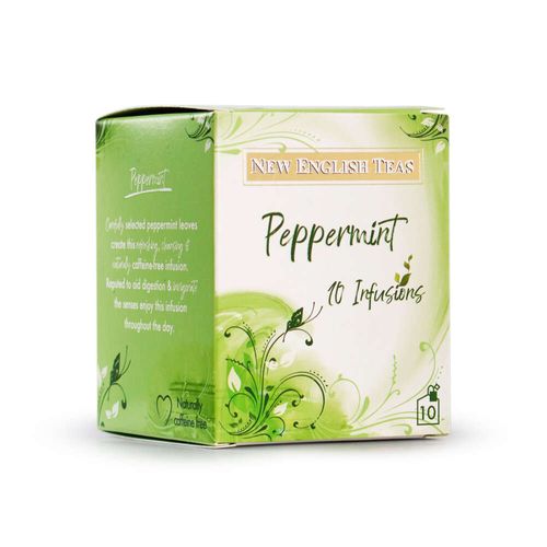 Chá New English Teas Hortelã Caixa Com 10 Sachês 15g