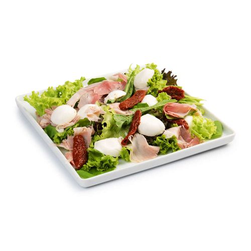 Salada Presunto Royale com Muçarela Búfala e Tomate Seco Panetto