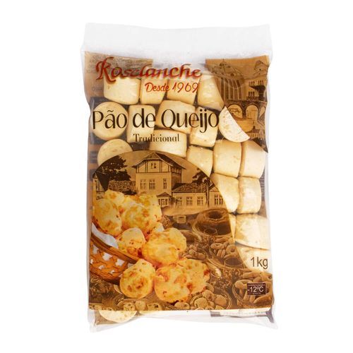 Pão de Queijo Tradicional Congelado Roselanche 1Kg