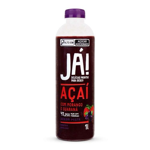 Suco Já Açaí com Guaraná e Morango 1L