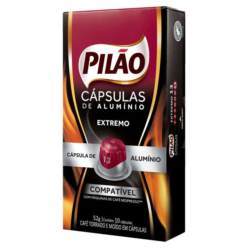 Cafe-em-Capsula-Torrado-e-Moido-Espresso-Extremo-Pilao-Caixa-52g-10-Unidades