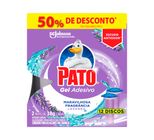 Detergente Sanitário Gel Adesivo Lavanda Pato 38g Cada 2 Unidades Grátis 50% de Desconto no Segundo Refil