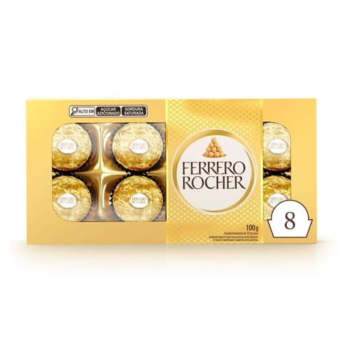 Ferrero Rocher Com 8 Bombons 100g