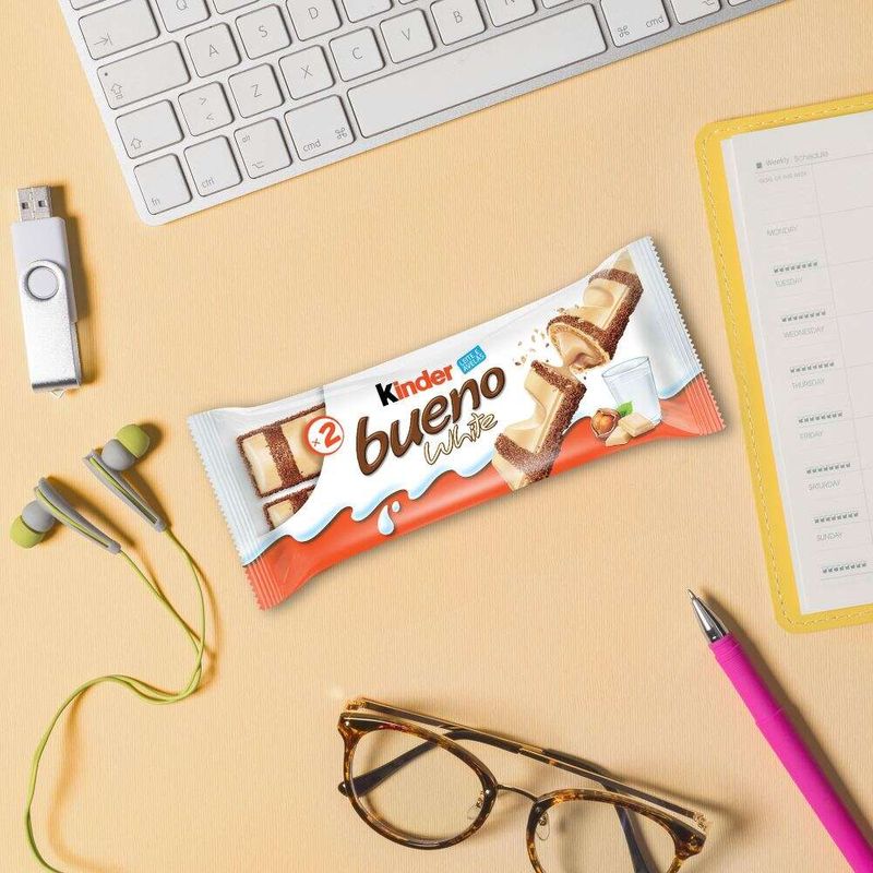 Kinder-Bueno-White-Chocolate-Branco-Wafer-1-Pacote-Com-2-Unidades-43g