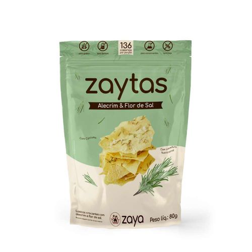 Snack Zaytas Alecrim e Flor de Sal 80g