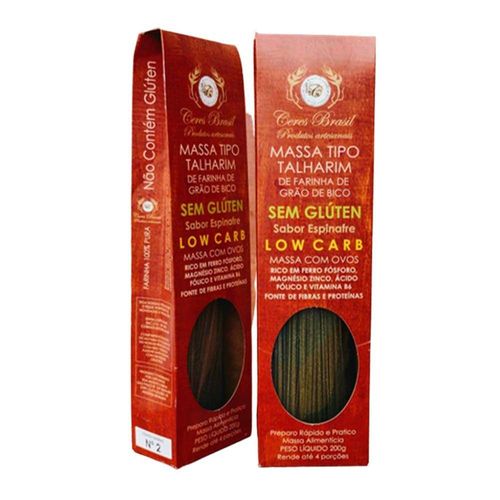 Massa de Farinha de Grão de Bico Espinafre Ceres Brasil N2 200g