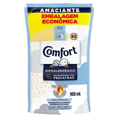 Amaciante Concentrado Comfort Puro Cuidado Refil 900ml