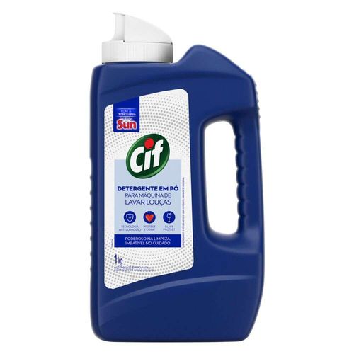 Detergente em Pó Cif Para Máquina De Lavar Louças 1kg