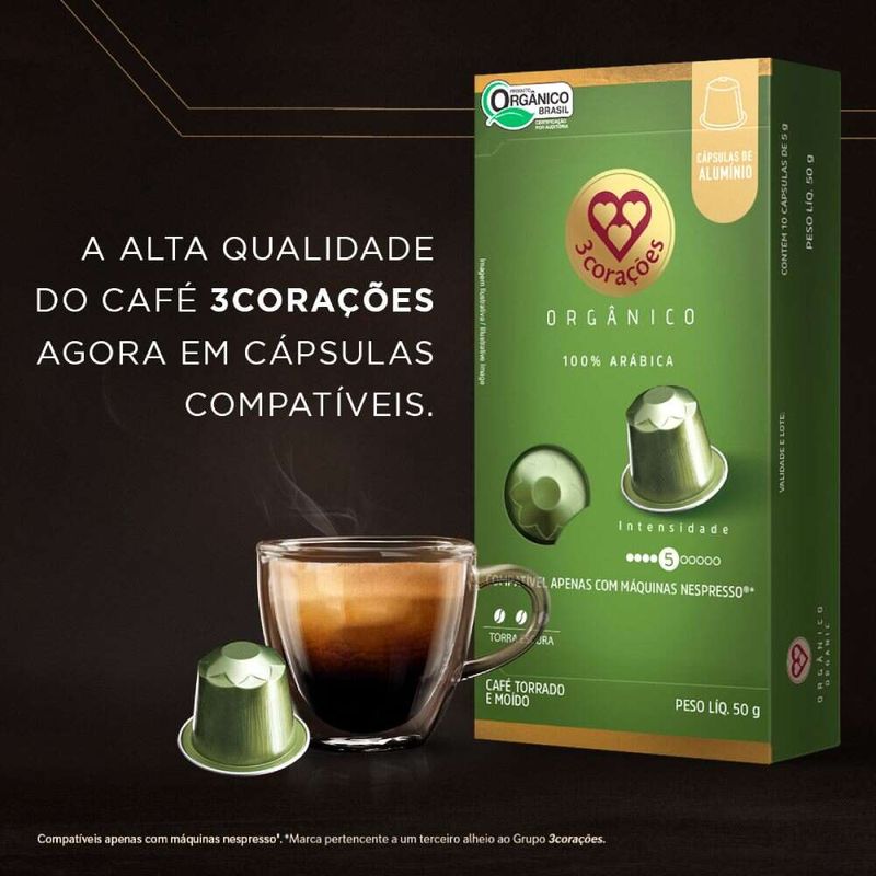 Capsulas-de-Cafe-3-Coracoes-Organico-50g