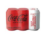 Pack Refrigerante sem Açúcar Coca-Cola Lata 6 Unidades 350ml Cada Leve Mais Pague Menos
