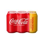 Refrigerante-Coca-Cola-Lata-350ml-Pack-com-6-Unidades