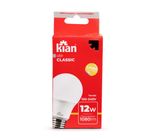 Lâmpada LED Bulbo Luz Branca Morna 3000K Classic A60 12W Kian 100 - 240V