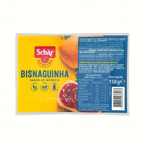 Bisnaguinha Schar sem Glúten 150g
