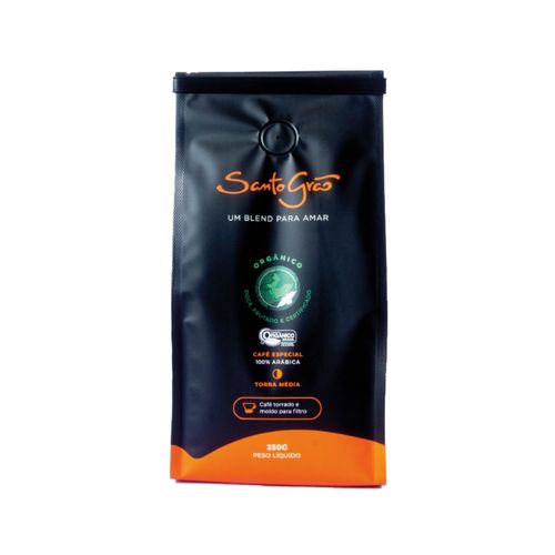 Café Torrado E Moído Santo Grão Orgânico 250g