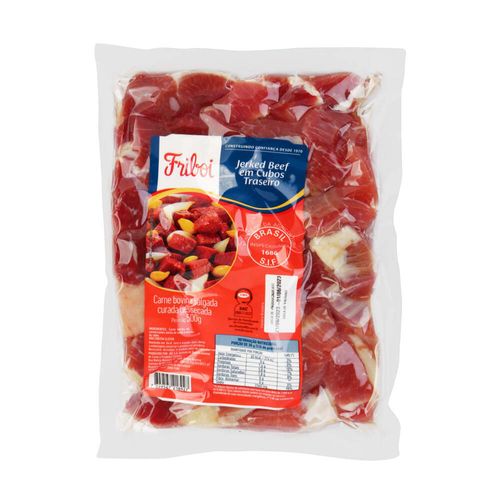 Carne Seca Jerked Beef Traseiro  em Cubos Friboi a Vácuo  500 g