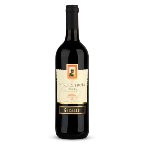 Vinho Tinto Italiano Ghisello Nero Di Troia Garrafa 750ml