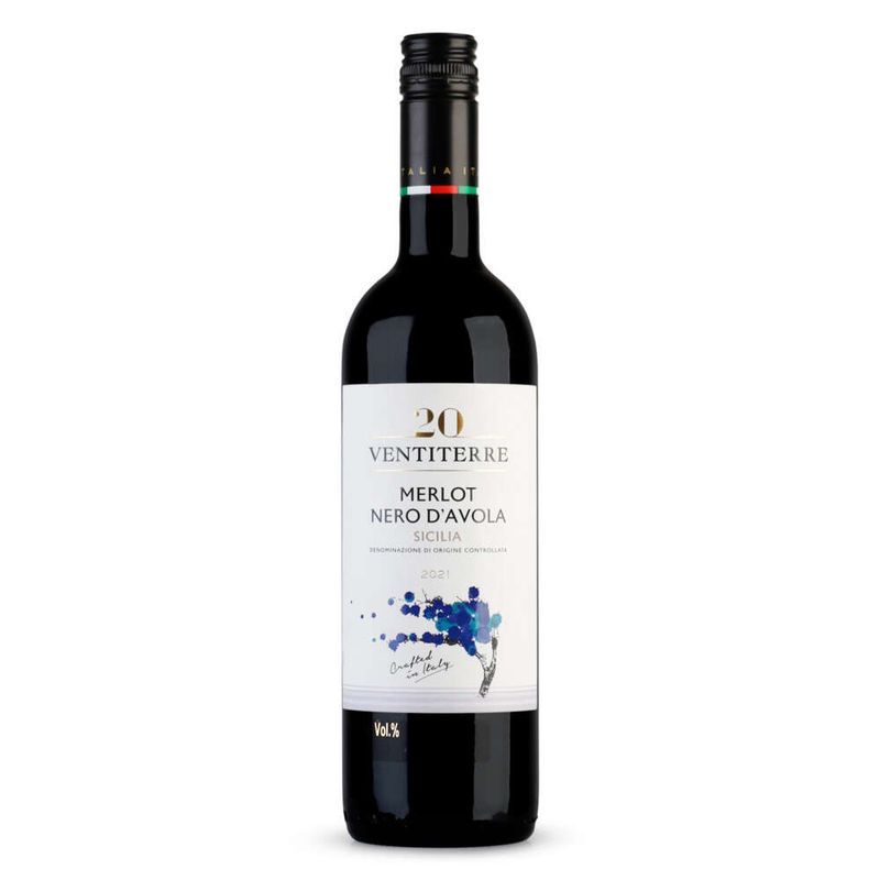 Vinho-Tinto-italiano-Ventiterre-Merlot-Nero-DAvola-Garrafa-750ml