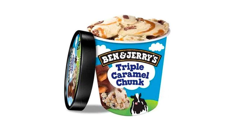 Sorvete Ben E Jerry'S Triple Caramel Chunk Pote 458ml - Zona Sul
