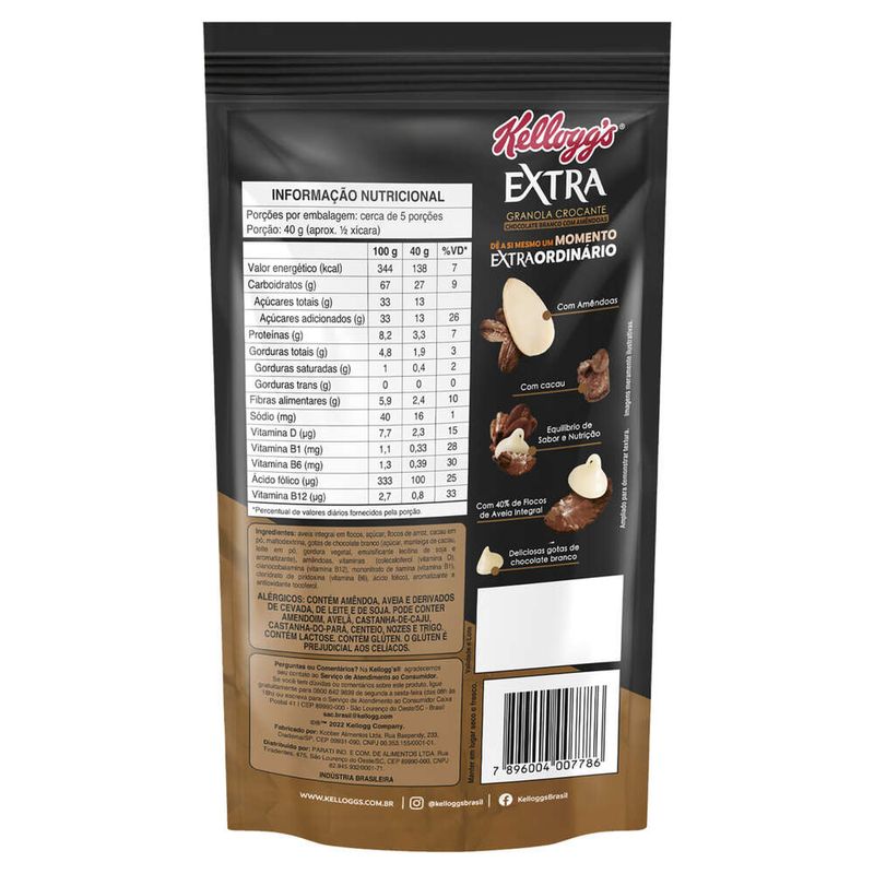 Granola-Crocante-Chocolate-Branco-com-Amendoas-Kelloggs-Extra-Sache-210g
