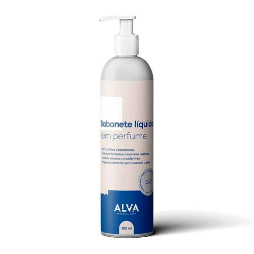 Sabonete Líquido Sem Perfume Alva 250ml