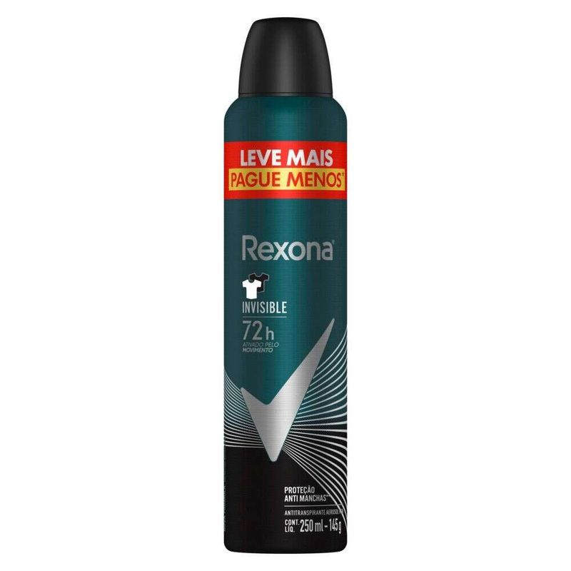 Antitranspirante-Aerosol-Rexona-Men-Invisible-250ml