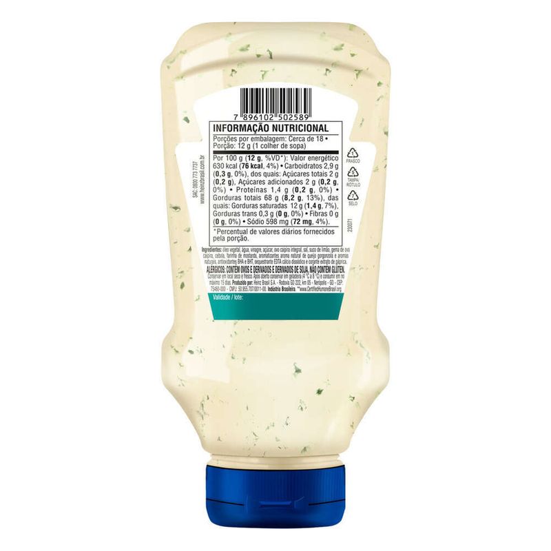 Maionese-Queijo-Gorgonzola-Heinz-Squeeze-215g