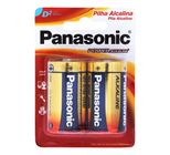 Pilha Alcalina D LR20 Panasonic Power Alkaline Grande 2 Unidades 1,5V