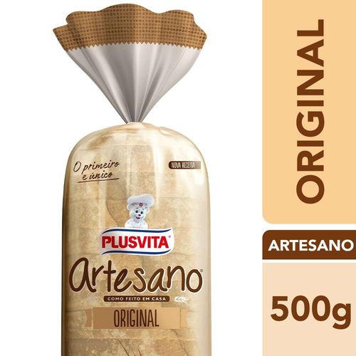Pão de Forma Artesano Plusvita 500g