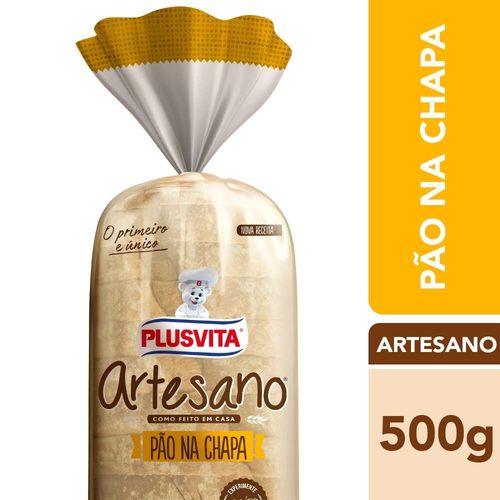 Pão de Forma Plus Vita Artesano Pão na Chapa 500g