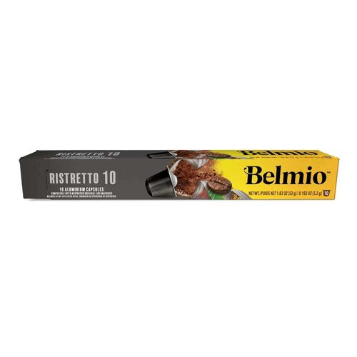 Cápsulas De Café Belgas Belmio Ristretto Caixa Com 10 Unidades 52g