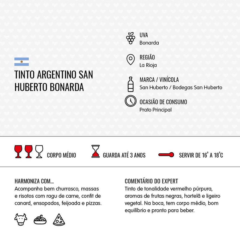 Vinho-Tinto-Argentino-San-Huberto-Bonarda-Garrafa-750ml