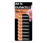 Pilha Duracell Alcalina Pequena AA com 16 Unidades