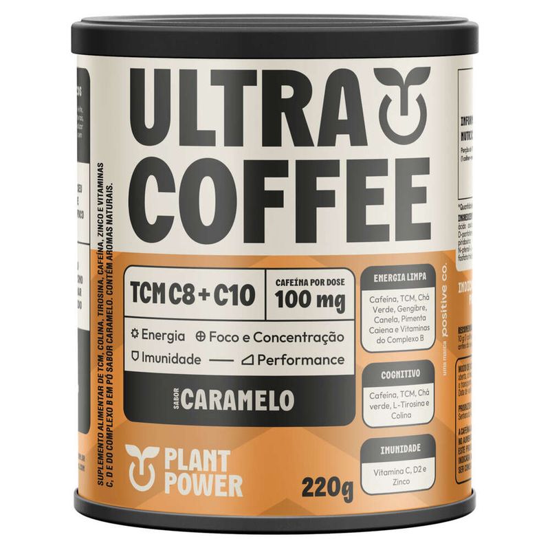 Suplemento-Alimentar-Po-Caramelo-Plant-Power-Ultracoffee-Lata-220g