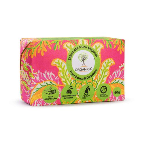 Sabonete Puro Vegetal Framboesa e Orquídea 90g