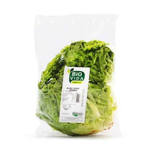 Alface Crespa Orgânica Bio Vida Processada Unidade