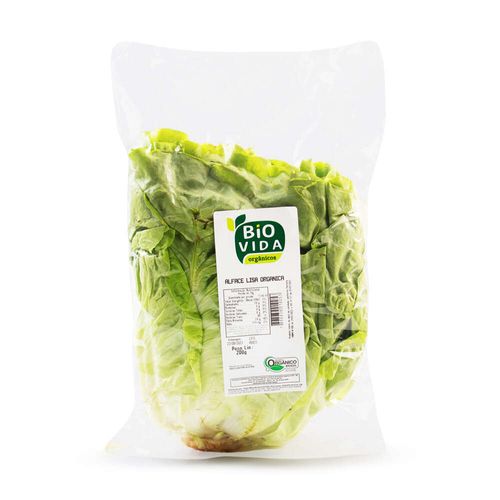 Alface Lisa Orgânica Bio Vida Processada Unidade