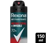 Desodorante Rexona Men Antibacterial + Invisible 150ml