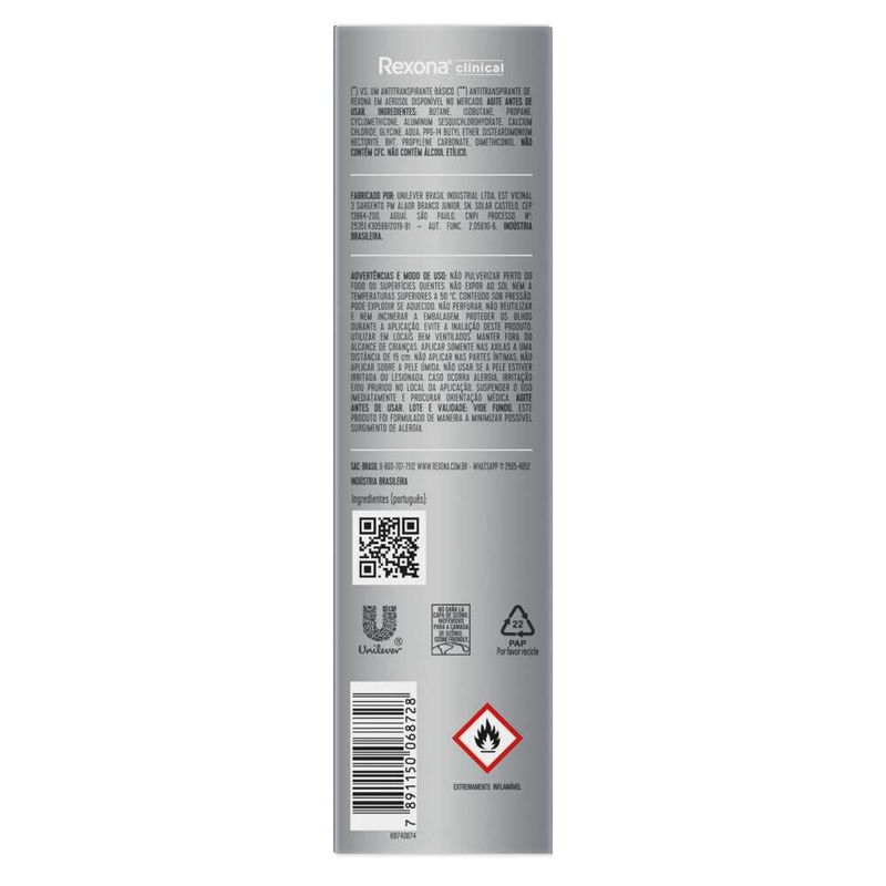 Antitranspirante-AerosolRexona-Clinical-Sem-perfume-150ml