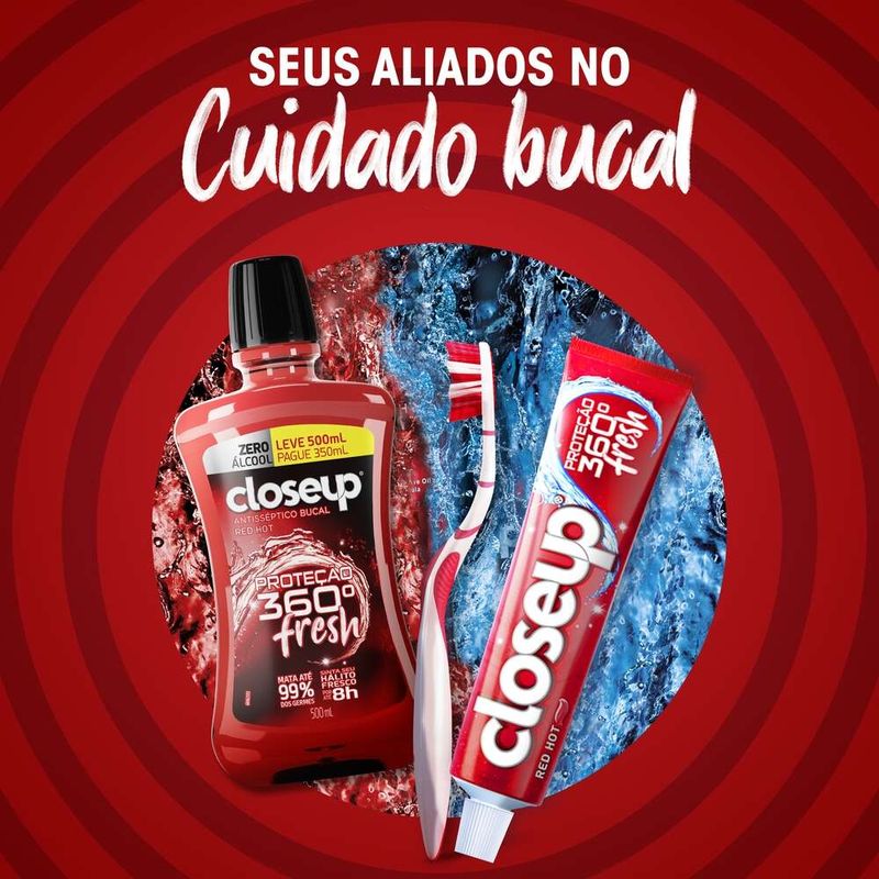 Enxaguante-Bucal-Zero-Alcool-Red-Hot-Closeup-Protecao-360°-Fresh-Leve-500ml-Pague-350ml