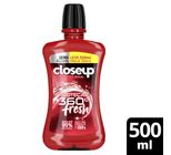 Enxaguante Bucal Zero Álcool Red Hot Closeup Proteção 360° Fresh Leve 500ml Pague 350ml