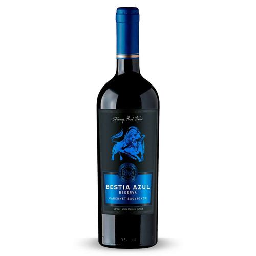 Vinho Tinto Chileno Cabernet Sauvignon Reserva 85% Bestia Azul Garrafa 750ml