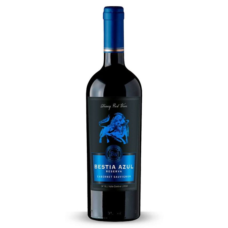 Vinho-Tinto-Chileno-Cabernet-Sauvignon-Reserva-85--Bestia-Azul-Garrafa-750ml